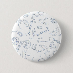 Badge Rond 5 Cm Diagrammes scientifiques en biologie