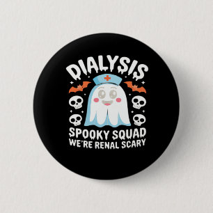Badge Rond 5 Cm Dialyse Néphrologie Infirmière Cute Halloween Éffr