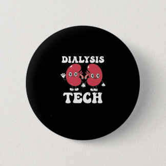 Badge Rond 5 Cm Dialyse Tech Retro Super