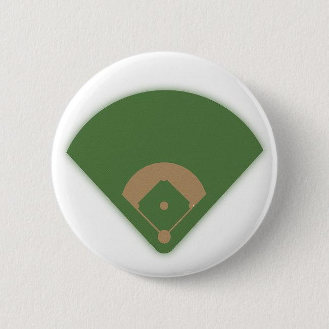 Badge Rond 5 Cm Diamant de baseball : (Devant)