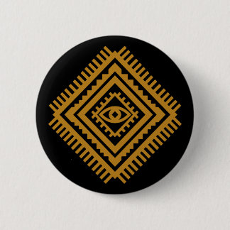 Badge Rond 5 Cm Diamant Protecteur de l'Atlas Amazigh — Tribal Ber