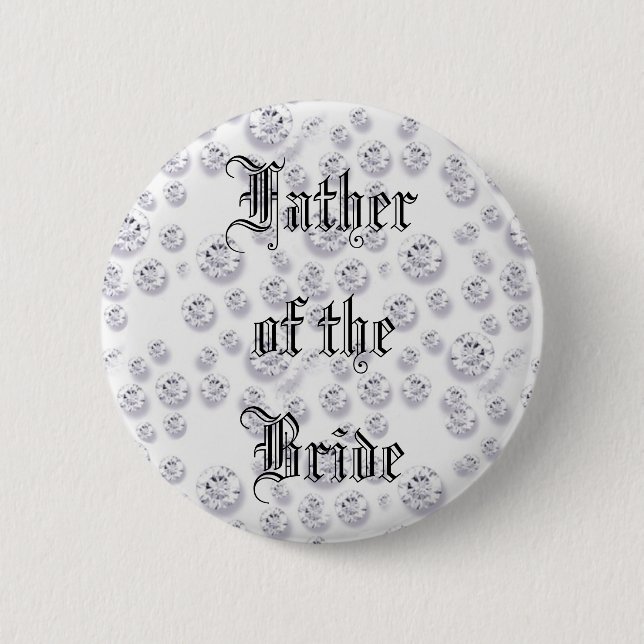 Badge Rond 5 Cm Diamants (Devant)