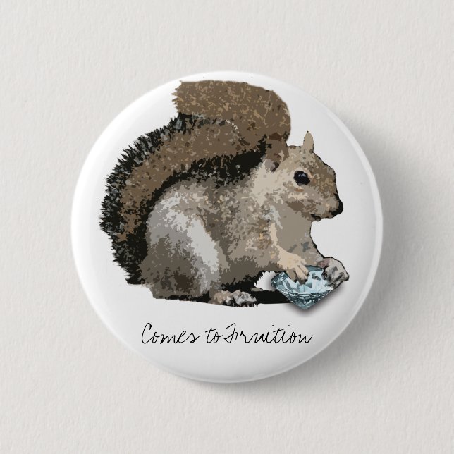 Badge Rond 5 Cm Diamants pour l'hiver (Devant)