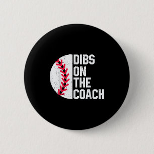 Badge Rond 5 Cm Dibs sur le canapé drôle baseball coeur mignon