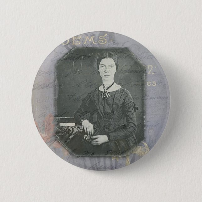 Badge Rond 5 Cm Dickinson s'est remélangé (Devant)