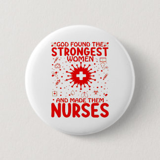 Badge Rond 5 Cm Dieu a trouvé la femme la plus forte et en a fait