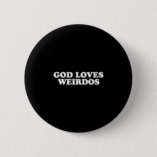 Badge Rond 5 Cm Dieu aime les originaux  (Devant)