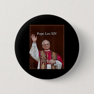 Badge Rond 5 Cm Dieu Béni Pape Leo Xiv 5