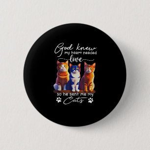 Badge Rond 5 Cm Dieu Connaissait Mon He-a.rt Besoin D'Amour Alors