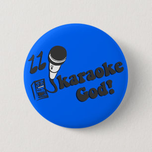 Badge Rond 5 Cm Dieu de karaoke