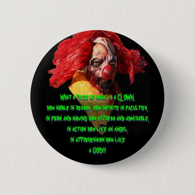 Badge Rond 5 Cm Dieu de ROTZO ! Bouton (Devant)