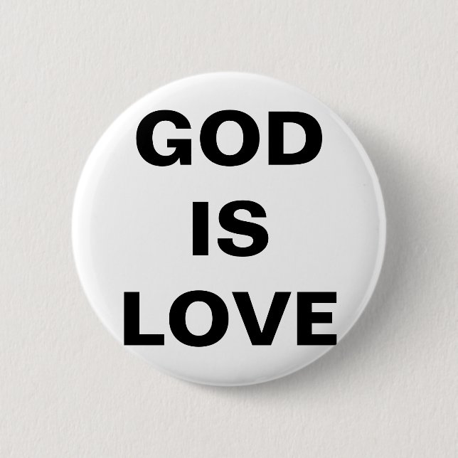 Badge Rond 5 Cm Dieu est amour (Devant)
