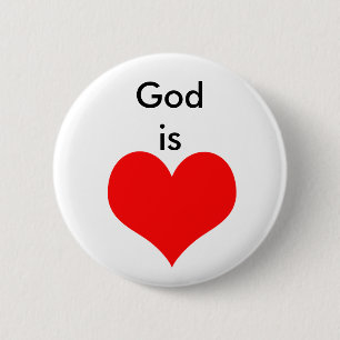 Badge Rond 5 Cm Dieu est amour