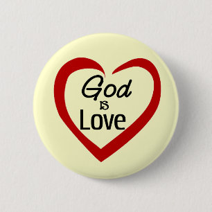 Badge Rond 5 Cm Dieu est amour