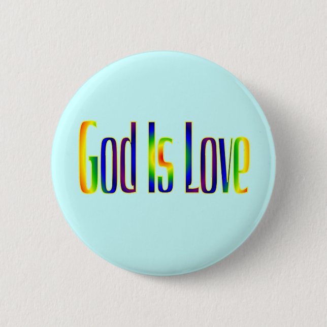Badge Rond 5 Cm Dieu est amour (Devant)