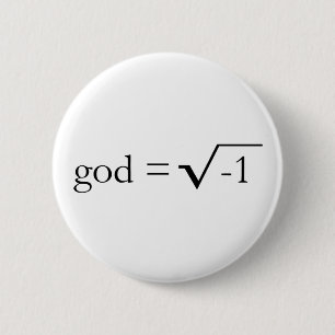 Badge Rond 5 Cm Dieu est imaginaire
