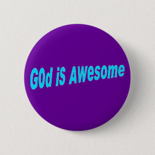 Badge Rond 5 Cm Dieu est impressionnant
