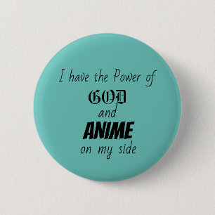 Badge Rond 5 Cm Dieu et Anime