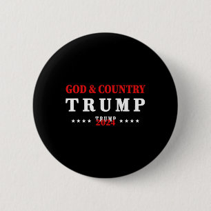 Badge Rond 5 Cm Dieu Et Pays Trump 2024 Dieu Trump
