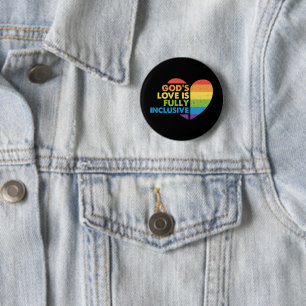 Badge Rond 5 Cm Dieu Gay Chrétien Lgbt