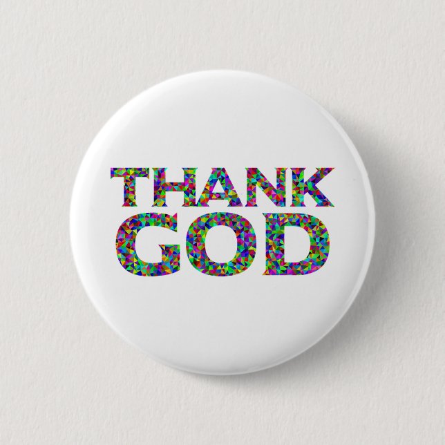 Badge Rond 5 Cm Dieu merci (Devant)