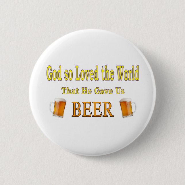 Badge Rond 5 Cm Dieu si aimé le monde (Devant)