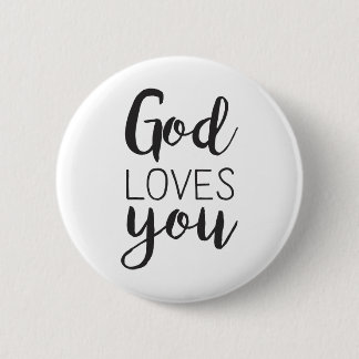 Badge Rond 5 Cm Dieu t'aime