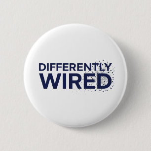 Badge Rond 5 Cm Différemment câblés – Mois de la sensibilisation à