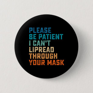 Badge Rond 5 Cm Difficile d'oreille ASL Signal Auditif Handicapé S