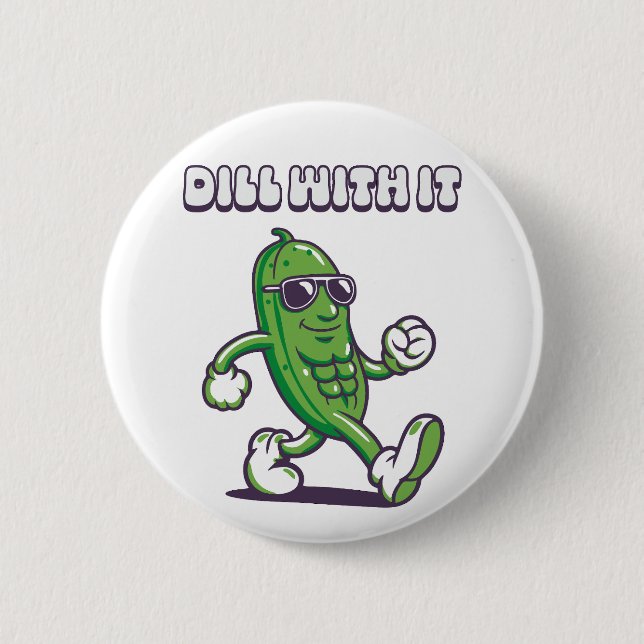 Badge Rond 5 Cm Dill With It Cool Picker (Devant)