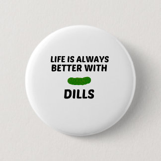 BADGE ROND 5 CM DILLS LA VIE EST MEILLEURE