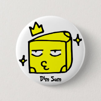 Badge Rond 5 Cm Dim Sum, fromage