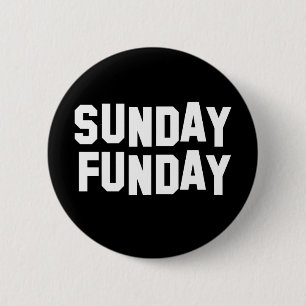 Badge Rond 5 Cm Dimanche Funday