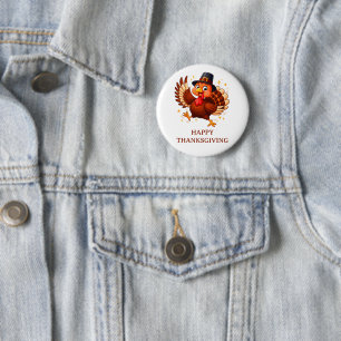 Badge Rond 5 Cm Dindon dansant
