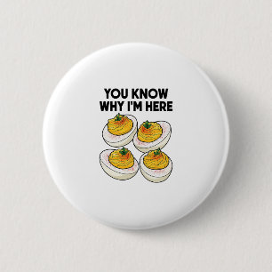 Badge Rond 5 Cm Dîner de Thanksgiving Vous savez pourquoi je suis