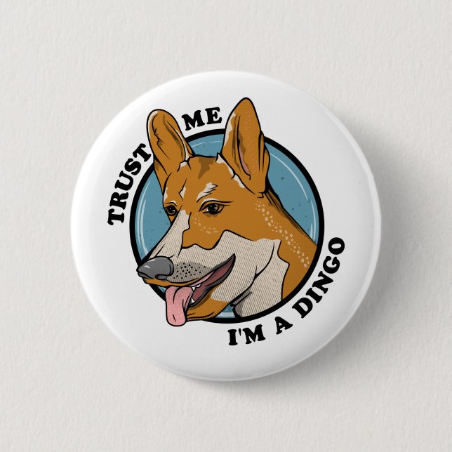 Badge Rond 5 Cm Dingo (Devant)