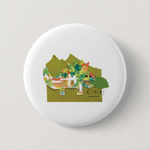 Badge Rond 5 Cm Dino Roar - Kids Art pour CHOC