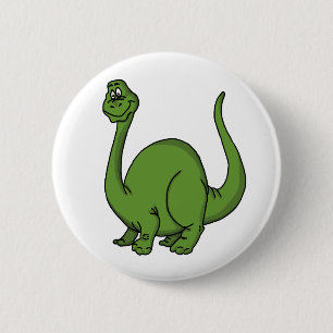 Badge Rond 5 Cm Dino vert