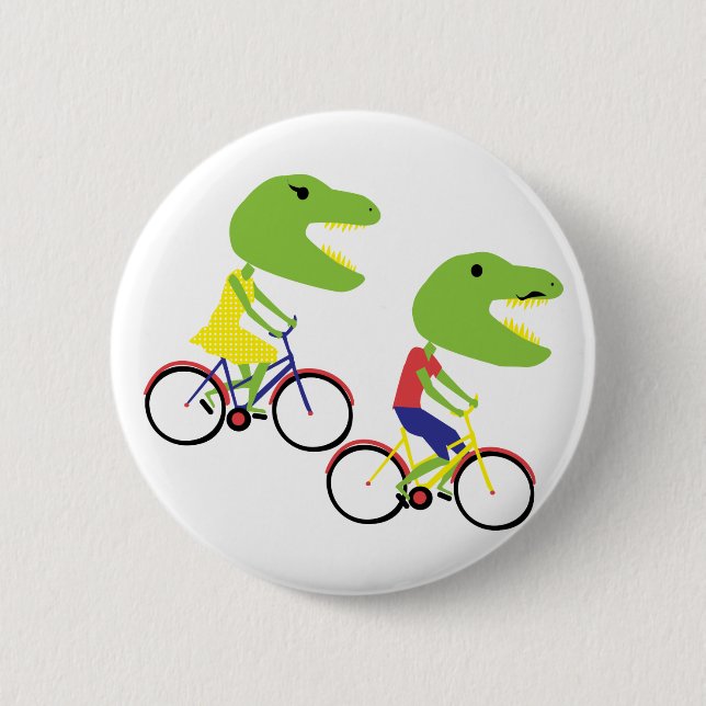 Badge Rond 5 Cm dinos de hippie (Devant)