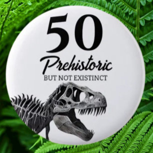 Badge Rond 5 Cm Dinosaur AGÉ Anniversaire