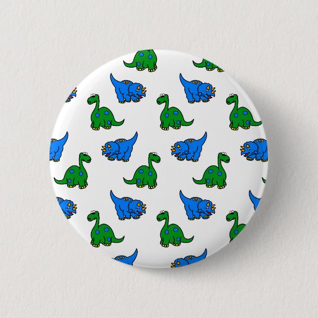 Badge Rond 5 Cm dinosaure (Devant)