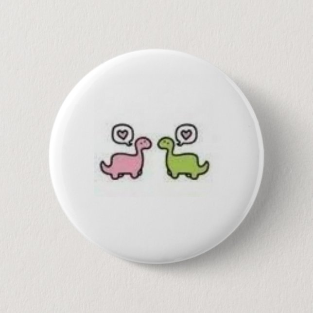Badge Rond 5 Cm Dinosaure (Devant)
