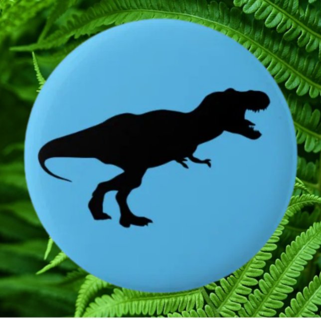 Badge Rond 5 Cm Dinosaure Coloré Bleu (Bring your dream party to life with our selection of quality Dinosaur themed party supplies )