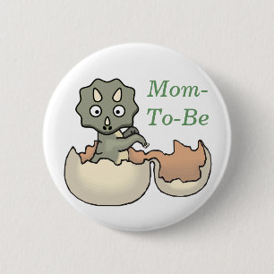 Badge Rond 5 Cm Dinosaure dans un bouton de Pin de maman de baby