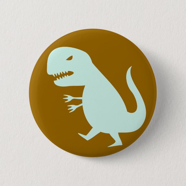 Badge Rond 5 Cm Dinosaure de Grr (Devant)