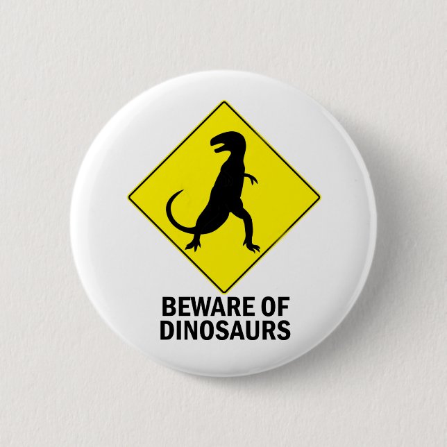 Badge Rond 5 Cm Dinosaures (Devant)