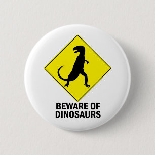 Badge Rond 5 Cm Dinosaures