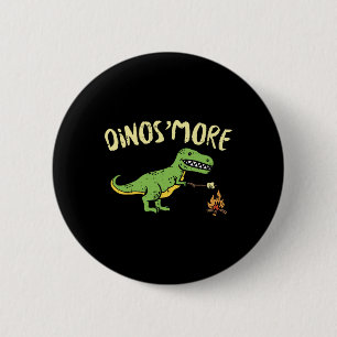 Badge Rond 5 Cm Dinosmore Drôle Dino Smore Camping Camp Dinosaur C