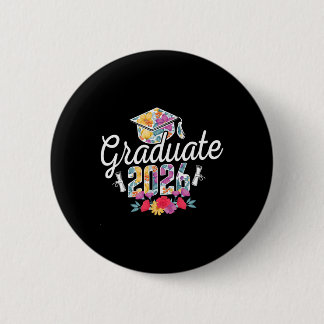 Badge Rond 5 Cm Diplômé 2026 Casquette Diplôme Célébration de la r
