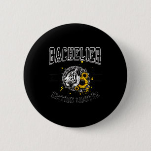 Badge Rond 5 Cm Diplôme Bac 2025 Tigre Édition Limitée Nouveau Bac